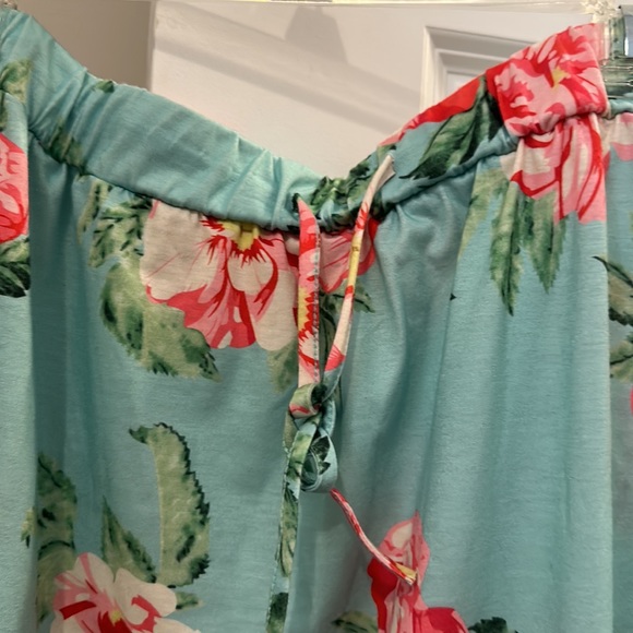 Tickled Teal floral midi skirt - Picture 3 of 8